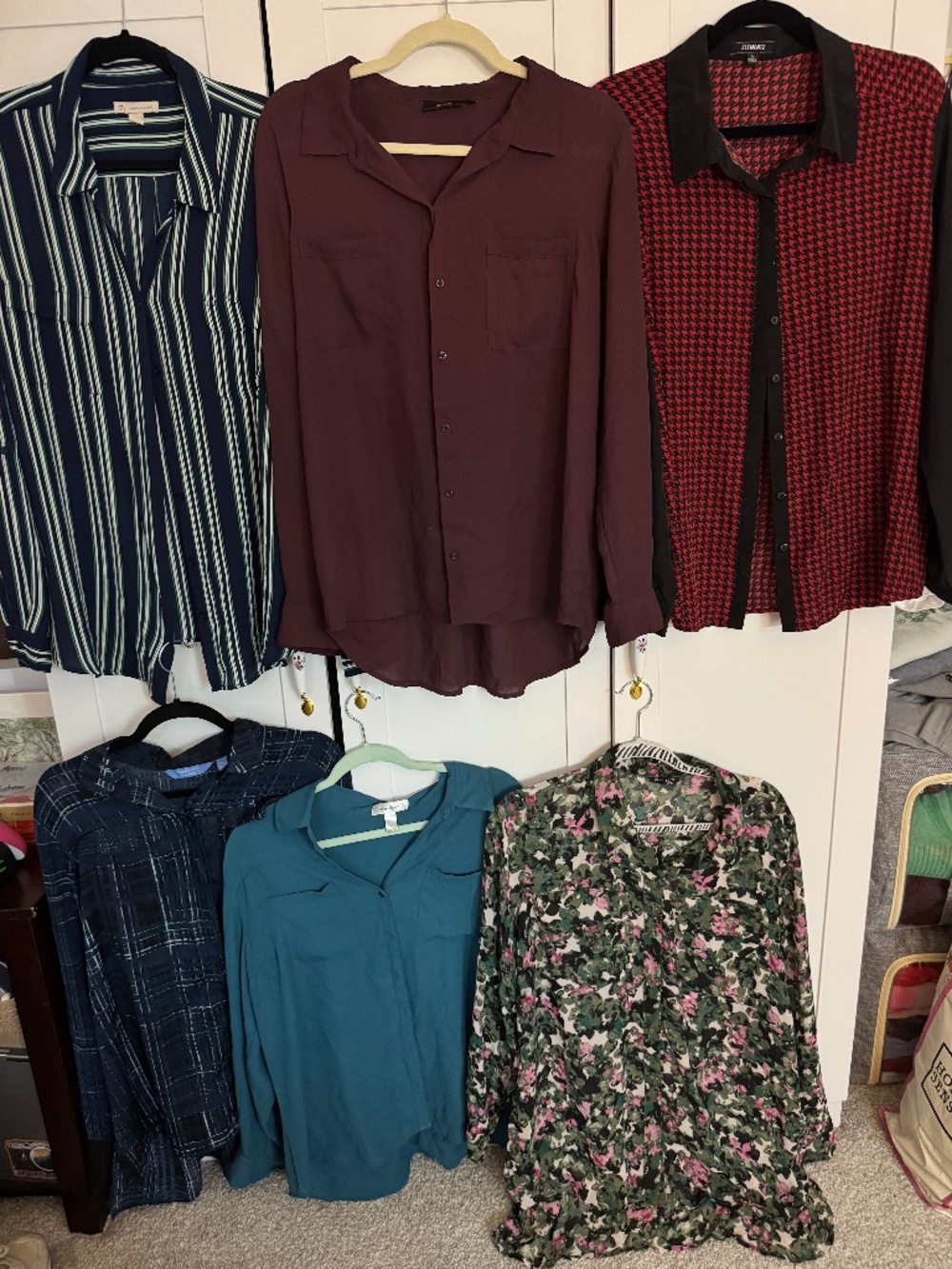 6 Womenβs XL Button Down Blouses Workwear Set Vera Wang Apt 9 Dressbarn